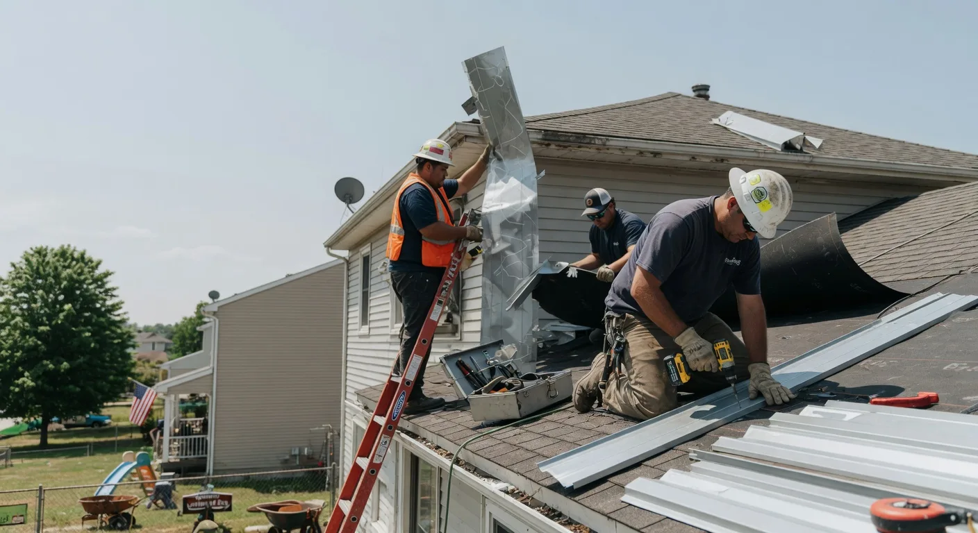 Storm Damage Metal Roof Repair in Newdale, ID